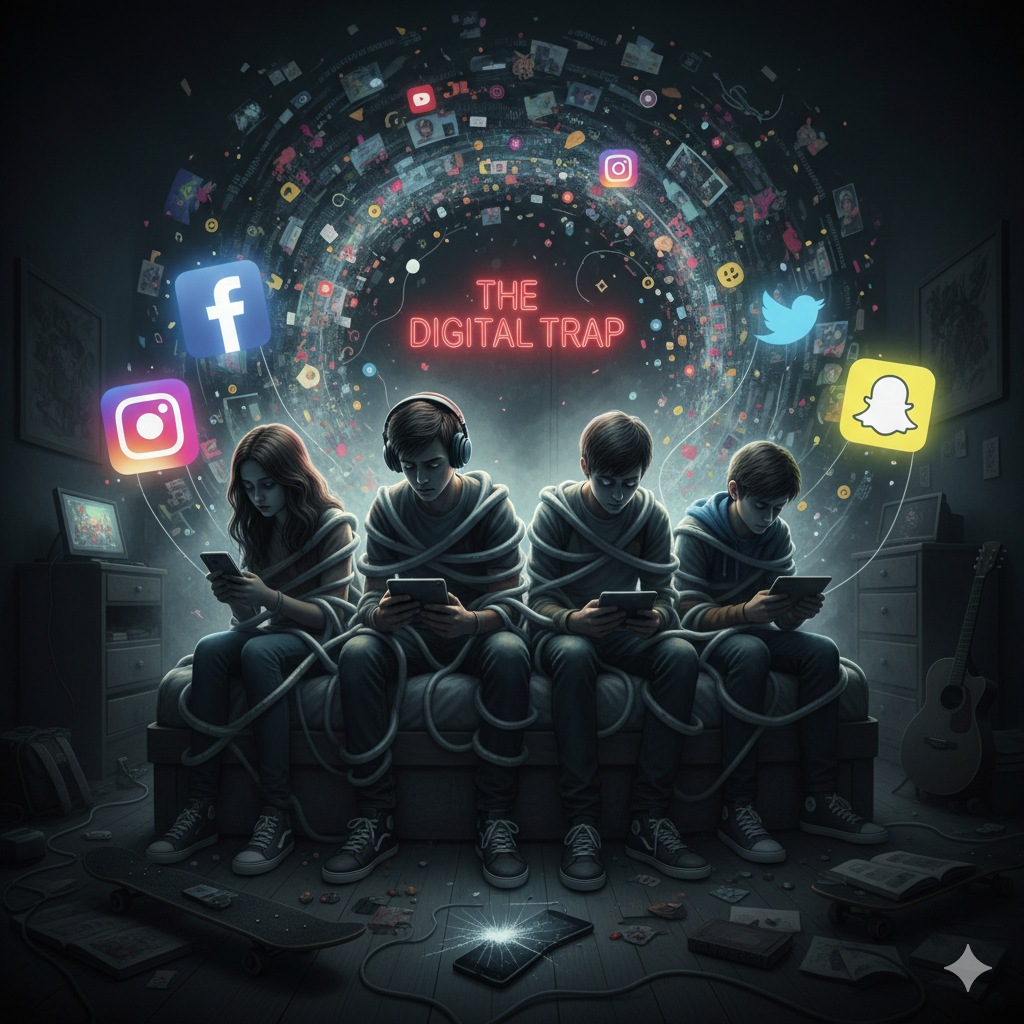 El impacto de las redes sociales en el cerebro adolescente