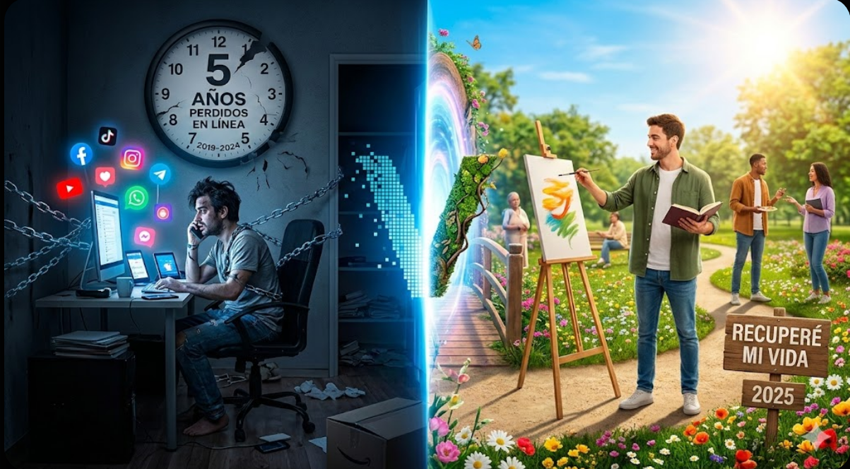 Perdí cinco años en línea, pero recuperé mi vida