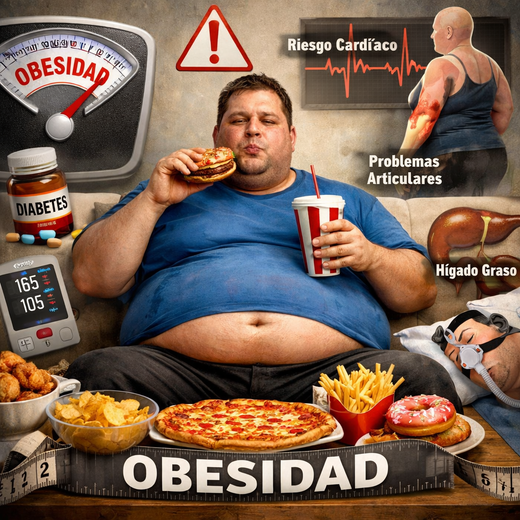 La obesidad puede causar una neurodegeneración similar al alzhéimer